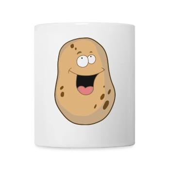 Potato cheerful vegetable food organic farmers - Mug - white - Front