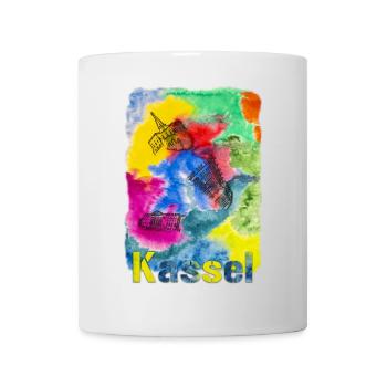 Kassel - ein Aquarell für eine wunderschöne Stadt - Tasse - Weiß - Vorne
