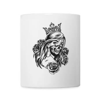 Queen Kopf (Partnermotiv) - Tasse - Weiß - Vorne