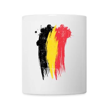 Vivid Dual-Brush Abstract Splash - Mug - white - Front