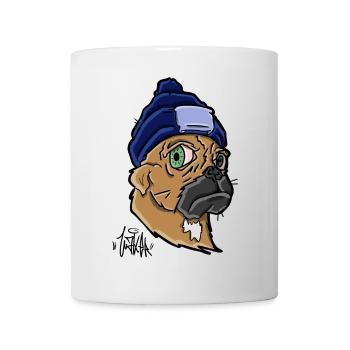 Dog with Beanie - Mug - white - Front