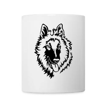 Tervueren tête - Mug blanc - blanc - Devant