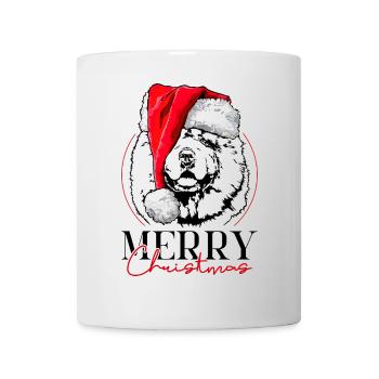 Santa CHOW CHOW Joyeux Noël Chiens Wilsigns - Mug blanc - blanc - Devant