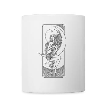 Signe du zodiaque - Vierge - Ligne - pos - Mug blanc - blanc - Devant