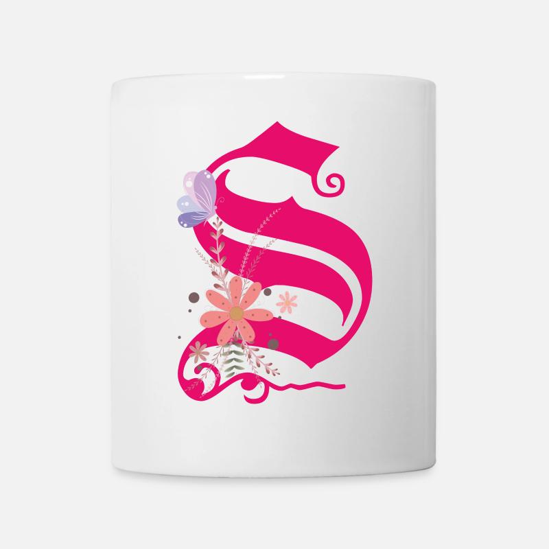 Buchstabe S - Tasse - Weiß