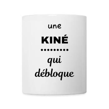 Une kiné qui débloque cadeau humoristique - Mug blanc - blanc - Devant