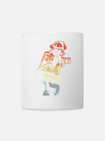 Feuerwehrmann - Tasse - Weiß