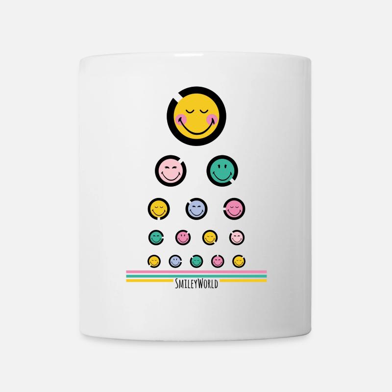 Sehtest Happy - Tasse - Weiß