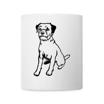 Border Terrier - Mug blanc - blanc - Devant