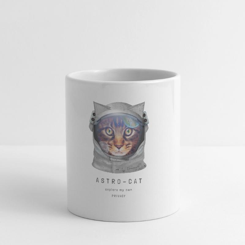| de chat de l’espace Chat astronaute dans l’espace Mug blanc