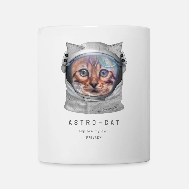 Astro cat | Space cat | Astronaut cat in space - Mug - white