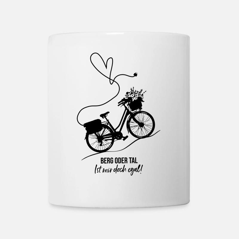 ebike-Bike-Flowers-Heart - Mug - white