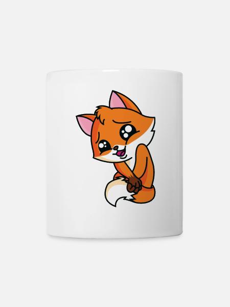 Glücklicher Fuchs - Tasse - Weiß