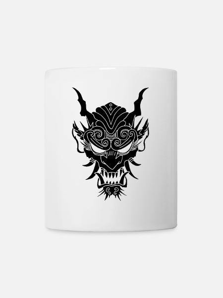 Démon gothique noir - Mug blanc - blanc