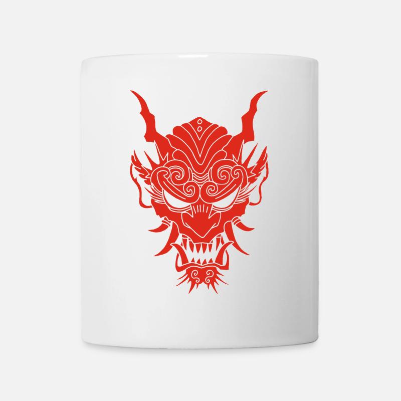 Démon gothique rouge - Mug blanc - blanc