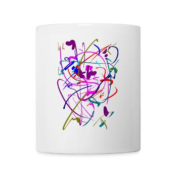 Abstrakt - Tasse - Weiß - Vorne