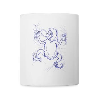 Big hug| Nozette Woman - Blue - Mug - white - Front