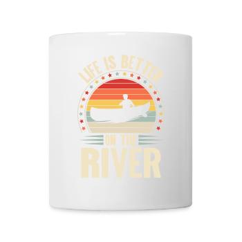 Canoeing Canoeing Canoeing Retro Vintage - Mug - white - Front