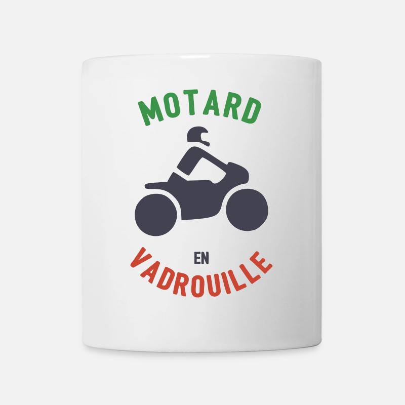 Motard en Vadrouille - Mug blanc - blanc