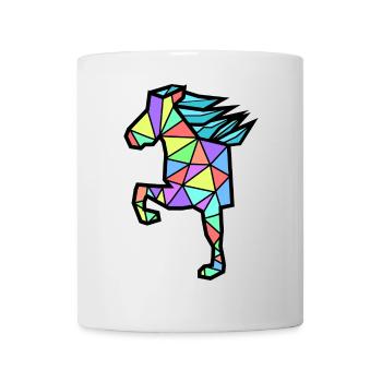 Cool Polygon Horses Icelandic Horses Horse Love - Mug - white - Front