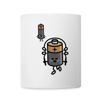 Weight Loss Battery Rope Jumping Fitness Diet - Mug - white - Front