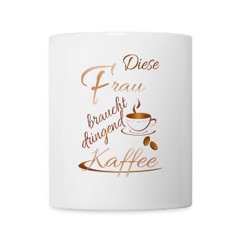 Cette femme a désespérément besoin de café - Mug blanc - blanc - Devant