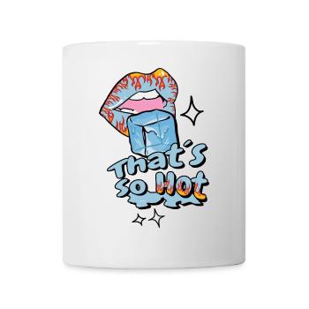 Bouche chaude avec de la glace - Mug blanc - blanc - Devant