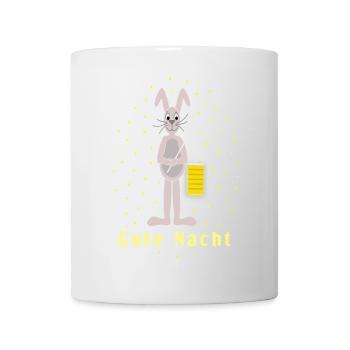 gute Nacht Schlafshirt Hase - Tasse - Weiß - Vorne