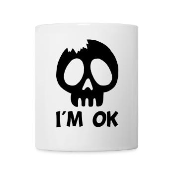 Je vais bien (noir) - Mug blanc - blanc - Devant