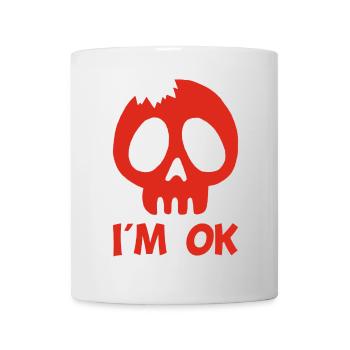 Je vais bien (rouge) - Mug blanc - blanc - Devant