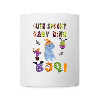 Mignon Spooky Baby Dino Halloween Boo 2 - Mug blanc - blanc - Devant