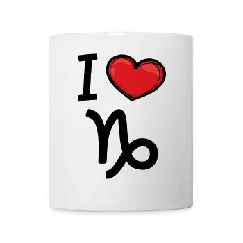 Aberglaube Horoskop Statement Steinbock Tierkreis - Tasse - Weiß - Vorne