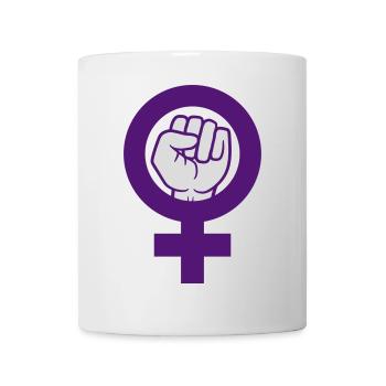 Symbole féministe Droits des femmes Faust - Mug blanc - blanc - Devant