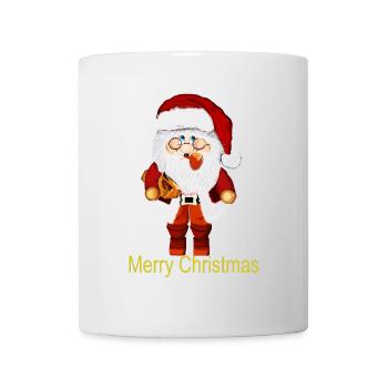Santa Claus with gift package - Mug - white - Front