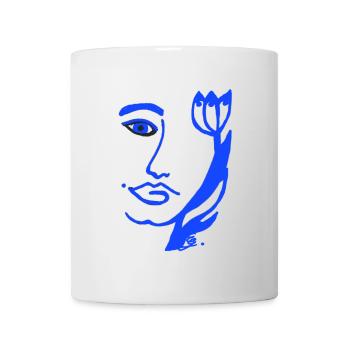 EC Tulipes I Vacances I Hollande I Femme I Fleurs - Mug blanc - blanc - Devant
