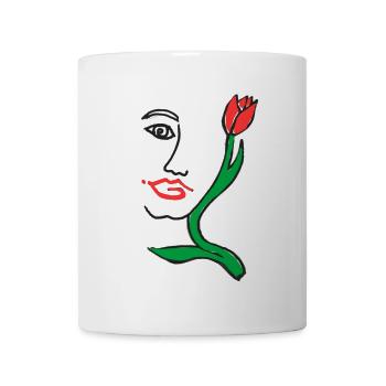 EC Tulipes I Fleurs I Vacances I Femme I Hollande - Mug blanc - blanc - Devant