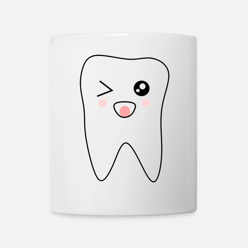 Dente, dents, cadeau dentiste - Mug blanc - blanc