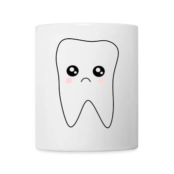 Dente, dents, cadeau dentiste - Mug blanc - blanc - Devant