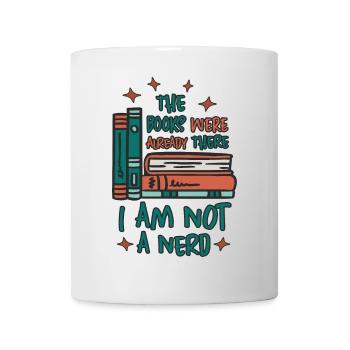 Ver de livres - Mug blanc - blanc - Devant