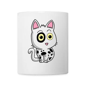 Black and white kitten - Mug - white - Front