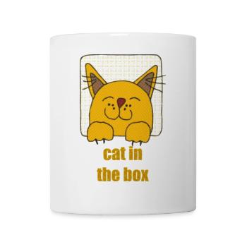 cat in the box - Mug - white - Front