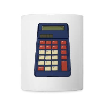 80's 90's Calculator Math School Nostalgie - Mug blanc - blanc - Devant