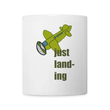 Juste atterrir - Mug blanc - blanc - Devant