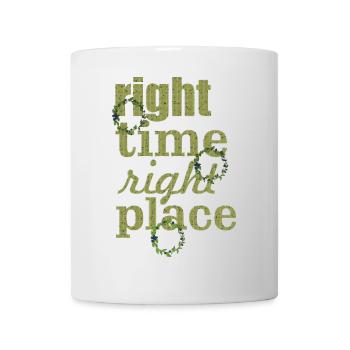 right time - Tasse - Weiß - Vorne