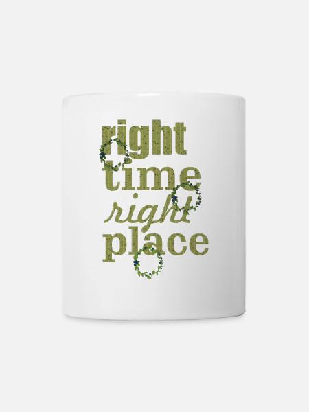 right time - Tasse - Weiß