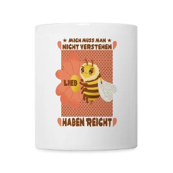 Kleine süße Honigbiene - Tasse - Weiß - Vorne