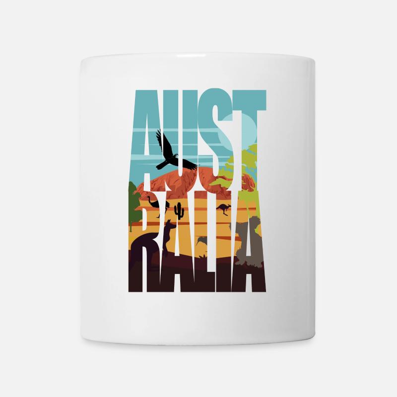 Wüstentier-Silhouetten - Tasse - Weiß