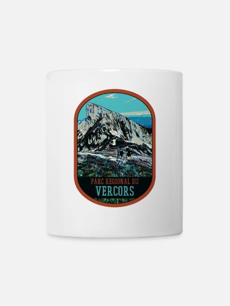 Illustration originale Parc Régional du Vercors - Mug blanc - blanc