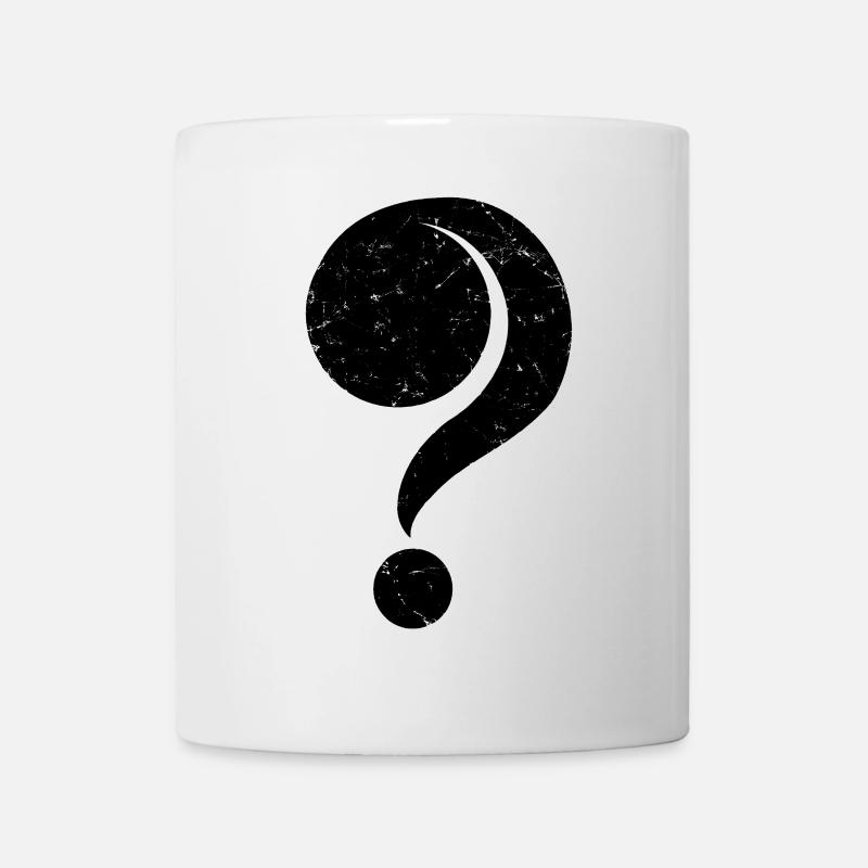 Fragezeichen ? sixties - Tasse - Weiß