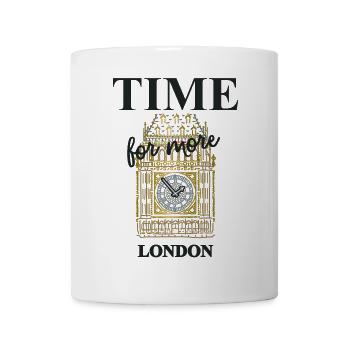 London, Big Ben, Elizabeth Tower, Uhrenturm - Tasse - Weiß - Vorne